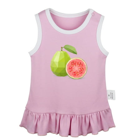 

Fruit Guava Pattern Dresses For Baby Newborn Babies Skirts Infant Princess Dress 0-24M Kids Graphic Clothes (Pink Sleeveless Dresses 18-24 Months)