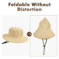thumbnail image 6 of Tirrinia Sun Bucket Hat with Wide Brim,UPF 50+ Protection,Foldable for Fishing Hiking,Hunting, Golf Summer Hat Unisex, 6 of 7