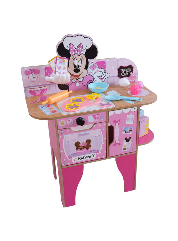 KidKraft Minnie Mouse Wooden Bakery & Caf Toddler Play Kitchen