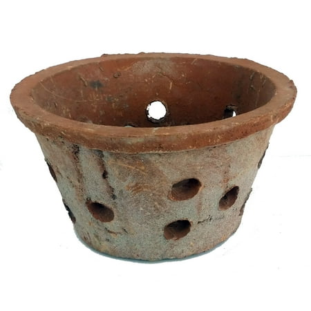 Rustic Terracotta  Clay  Orchid  Pot  4 25 x 2 5 Walmart com