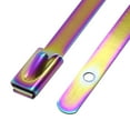 thumbnail image 2 of DNA Motoring ZT-12-5-RP 5pcs 12" 300mm Long Stainless Steel Wrap/Cable Zip Tie (Neo Chrome), 2 of 3