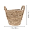 thumbnail image 2 of Flower Woven Straw BasketVase Rattan  Pots Wicker Basket Vase Pot Rustic Indoor Containers Pot Planter Tall, 2 of 7