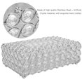 thumbnail image 4 of Caja de pañuelos de cristal Artificial Rectangular, soporte de almacenamiento de papel tisú, decoración del hogar (plata), 4 of 8