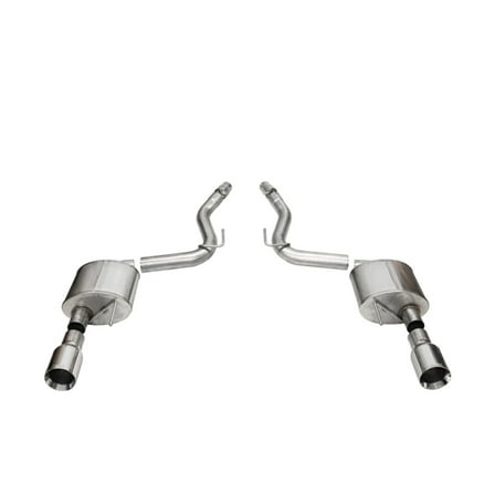 Corsa 2024  Ford Mustang GT Sport Axle-Back Dual Rear Exit with 4.5in Straight Cut Polished Tips