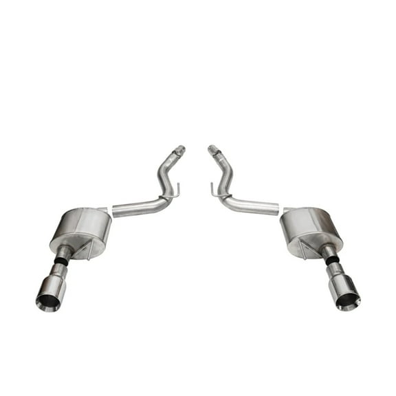Corsa 2024  Ford Mustang GT Sport Axle-Back Dual Rear Exit with 4.5in Straight Cut Polished Tips