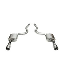 Corsa 2024 Ford Mustang GT Sport Axle-Back Dual Rear Exit with 4.5in Straight Cut Polished Tips