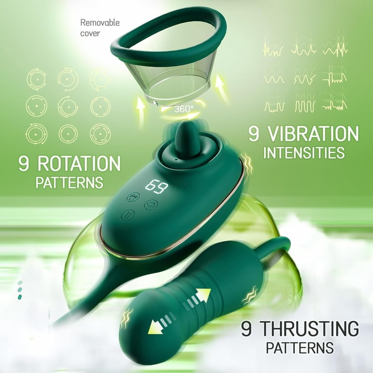 G Spot Vibrator Adult Sex Toys for Women, KERERO Sucking Vibrator with 9 Tongue Licking & 3 Sucking Patterns, 9 Thrusting Women Sex Toy Dildo Vibrator Adult Toy,Green - Walmart.com G Spot Vibrator Adult Sex Toys for Women, KERERO Sucking Vibrator with 9 Tongue Licking & 3 Sucking Patterns, 9 Thrusting Women Sex Toy Dildo Vibrator Adult Toy,Green - Walmart.com