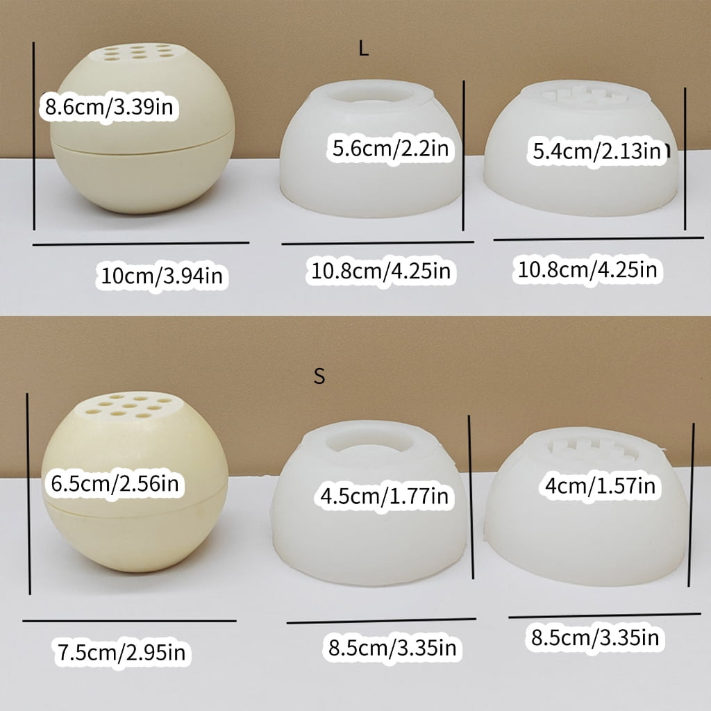 WINDLAND Versatile Silicone Mold Reusable Candle Tray Molds Silicone Censer Molds Perfect for Crafting Concrete Aromatherapy Cups