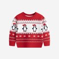 thumbnail image 2 of Meresysid Toddler Infant Kids Children's Christmas Sweater Boys And Girls Fall And Winter Sweater Red, 2 of 6
