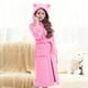 thumbnail image 1 of Ropa de cama Ropa infantil Albornoz grueso con capucha alargado Pijamas de terciopelo para niñas Camisón de poliéster para niñas, 1 of 7