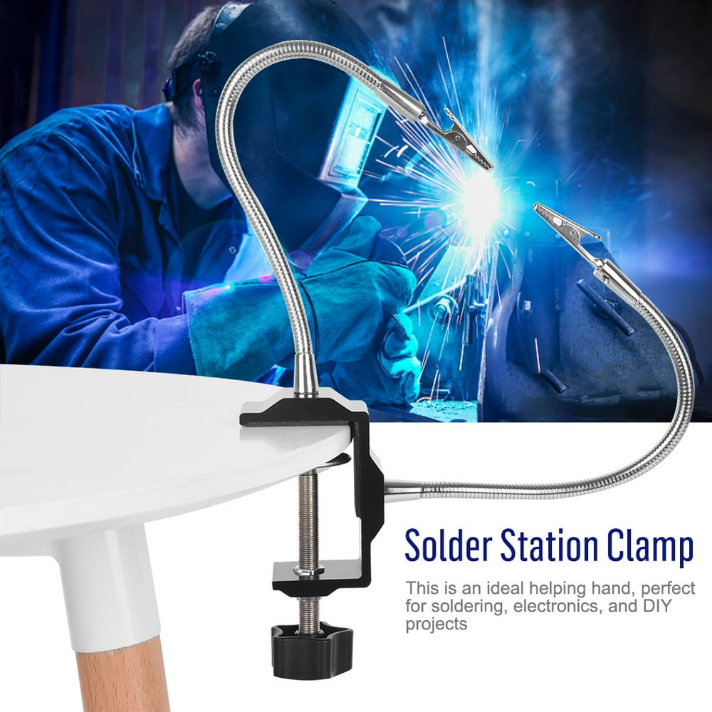 OTVIAP Universal Metal Arm Electric Iron Holder Solder Station Clamp