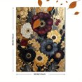 thumbnail image 3 of Gilded Floral Arrangement Textured Canvas Print, Suitable for Living Room, Bedroom, Office, Entryway, Dining Room, 3 of 8
