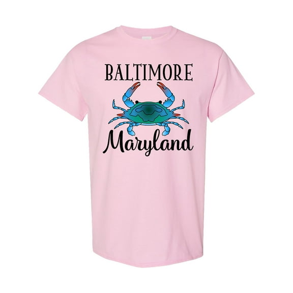 Inktastic Baltimore Maryland Vacation Blue Crab T-Shirt