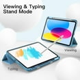 thumbnail image 7 of JETech Case for iPad (A16) 11th/10th Generation (2025/2022) with Pencil Holder, Slim Tablet Cover with Soft TPU Back, Auto Wake/Sleep (Sky Blue), 7 of 7