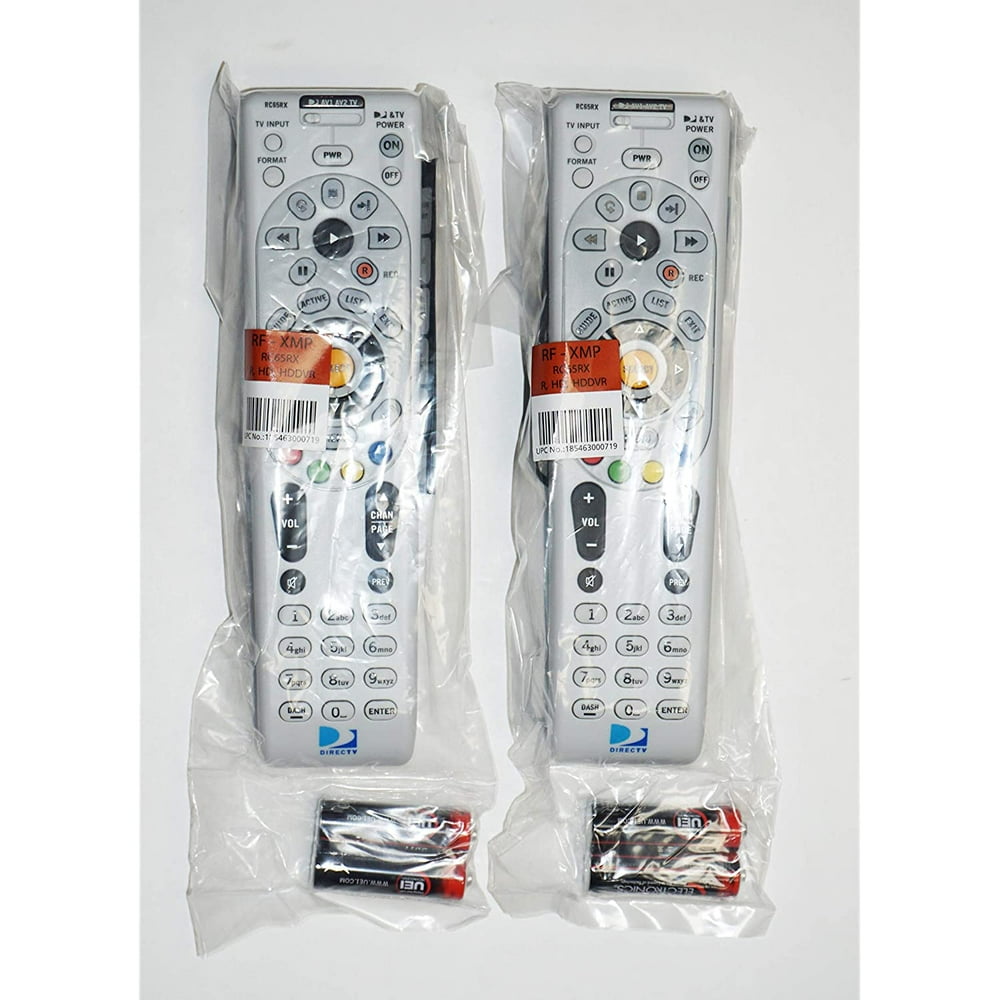 RC65RX 2 Pack NEW DirecTV Remote RC65RX HD/DVR HR24 HR34 H24 H25 RF/IR