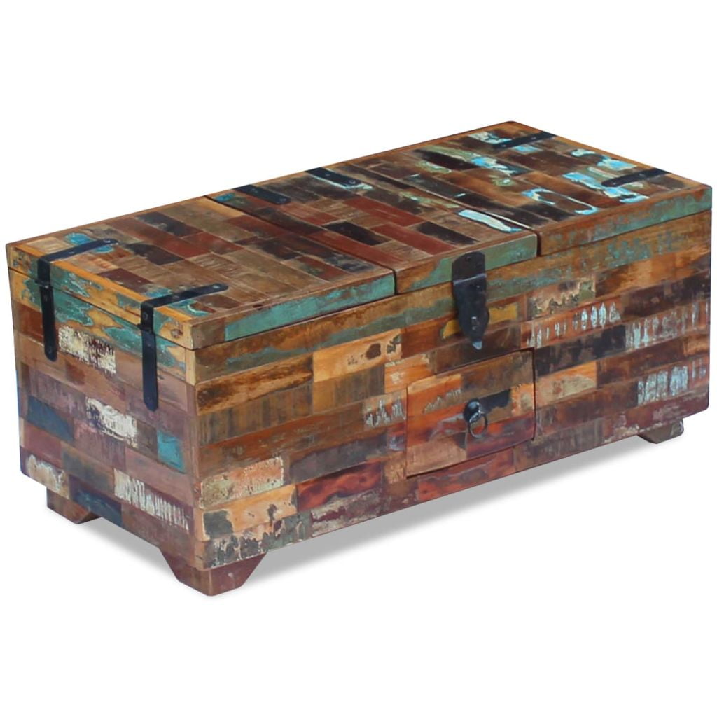 Lowestbest Reclaimed Wood Coffee Table Box Chest, Storage Organizer Trunk Indoor Stand Lowestbest Reclaimed Wood Coffee Table Box Chest, Storage Organizer Trunk Indoor Stand