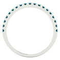 thumbnail image 5 of 0.57 ct Brilliant Round Cut Simulated Turquoise 18K White Gold Stackable Band SZ 9.5, 5 of 6