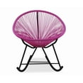 thumbnail image 1 of Acapulco Rocker Chair – Stylish Indoor -Outdoor Rocking Chair with a Comfortable Grey Woven Seat and Sleek Black Frame, Perfect for Relaxing in Your Garden, Patio, or Balcony, 1 of 2