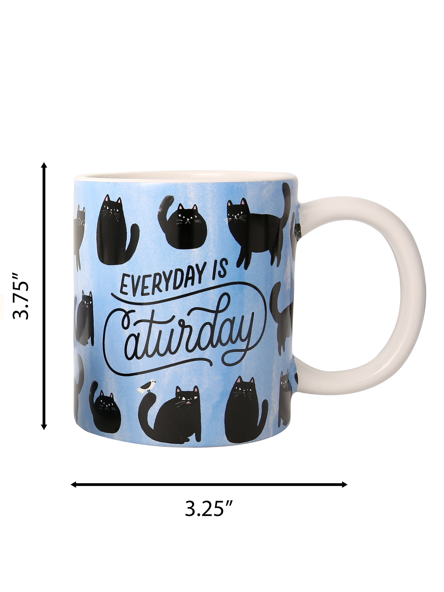 Connections from Hallmark Everyday is Caturday Ceramic Mug and Dog Bowl Set, 2 Piece