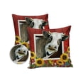 thumbnail image 2 of Rustic Red Wood Barn with Cow Sunflowers Outdoor Pillow Covers Waterproof Throw Pillow Cover 20x20in Set of 2,Square Decorative Pillowcases Cushion Case for Patio Sofa Couch,Farm Animal Floral Art, 2 of 7