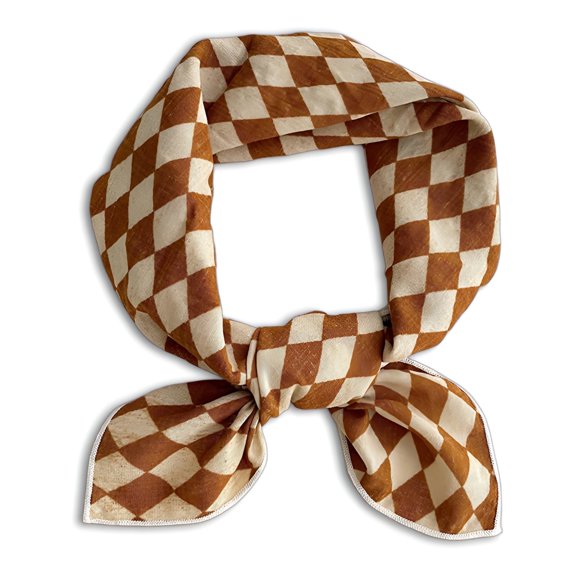 TELOLY 2026 New Bandanas for Women,Neck Guard Brown Bandana,Ladies Cotton and Linen Bandana,Style1
