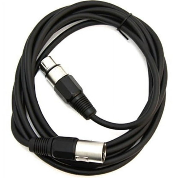 Seismic Audio SAXLX-10, Black 10 Foot XLR Patch Cable