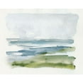 thumbnail image 2 of Barnes, Victoria 24x20 White Modern Wood Framed Museum Art Print Titled - Coastline Splash I, 2 of 4