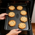 thumbnail image 3 of Non Stick Bakeware Heavy Duty Steel Cookie Sheet for Even Heating Oven Baking Pans for Roasting and Cooking, 3 of 6