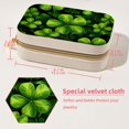 thumbnail image 5 of St. Patrick's Day Velvet Portable Jewelry Box with Removable Compartment - Necklace, Earring, and Travel Organizer - Gift, 5 of 7