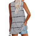 thumbnail image 3 of TrendVibe365 Tank Tops for Women 2024 Summer Tunic Stripe Shirts Sleeveless Tees Blouse V Neck Tshirts Loose Fit Pullovers Clothes, 3 of 4