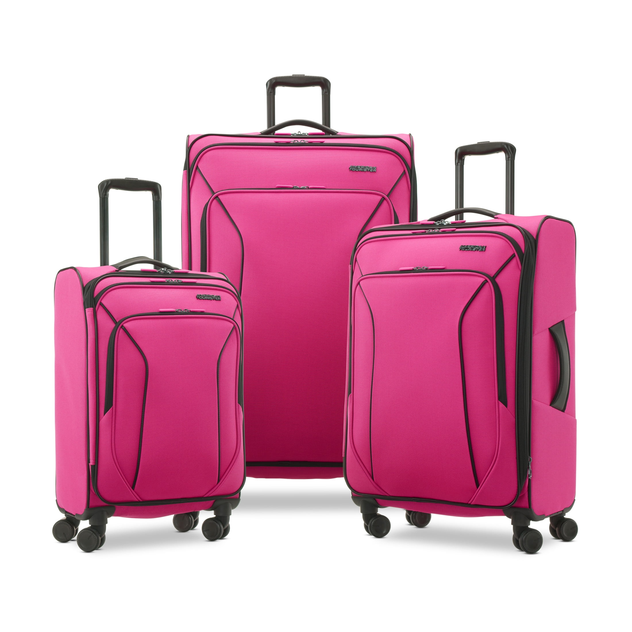 American Tourister X-Lite 3-Piece Luggage Sett with Spinner Wheels