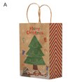 thumbnail image 2 of Zues 12Pcs/Set Candy Bag Handle Design Large Capacity Paper Merry Christmas Party Favor Gift Pouch for Home, 2 of 7