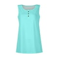 thumbnail image 4 of Topvent Women Summer Sleeveless Casual Solid Color O-Neck T-Shirt Tops Blouse, 4 of 5