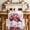 White Pink, variant on Valentine's Day Table Runner - 108 Inch Long Red Flamingos Roses Love Romance Beige Cotton and Linen Blended Dress Scarves Farmhouse Table Runner for Kitchen Dining, Coffee Table, 13" x 108"