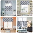 thumbnail image 3 of Kitchen Window Curtains Valance and Tier Set, Nautical Anchor Gray Plank Rod Pocket Tier Curtains and Valance 3 Piece Set, Retro Country Wood Grain Window Treatment for Bedroom Living Room, 3 of 9