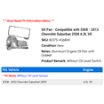 thumbnail image 2 of Oil Pan - Compatible with 2008 - 2013 Chevrolet Suburban 2500 6.0L V8 - Replacement, 2 of 2