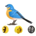 thumbnail image 2 of Juguete electrónico para pájaros, periquitos, loros, jaula de juguete, pájaro eléctrico que canta y gorjea. Azulejo, 2 of 9