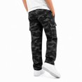 thumbnail image 5 of JAJAHO Kids Boys Cargo Jogger Pants With Multi Pockets Camouflage Casual Drawstring Loose Straight Leg Pants 5-16Y, 5 of 5