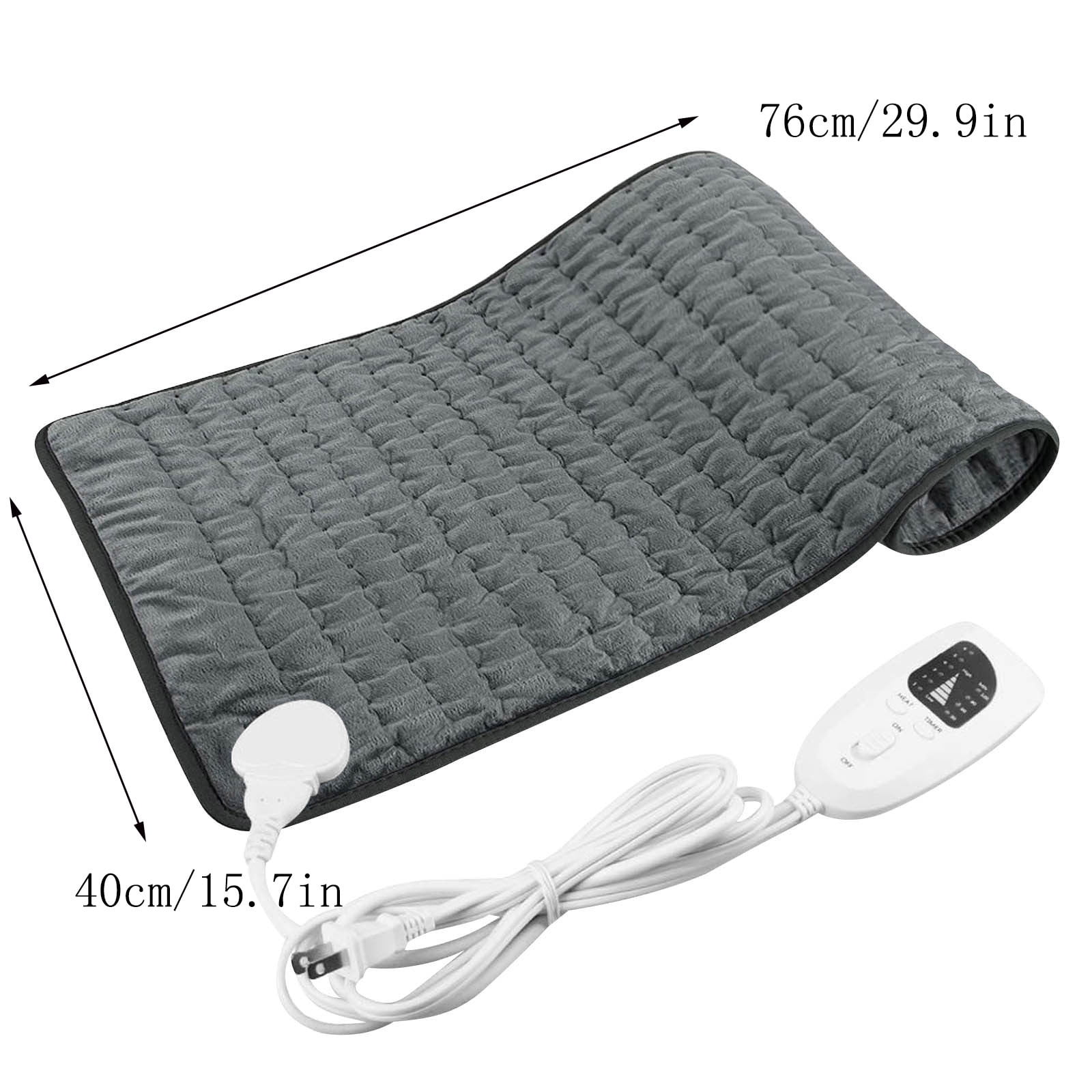 LACKUST Electric Throw Heated BlanketClearance,30x16in Heating Pad Machine Washable Warm Blankets for Winter with 6 Heating Settings Green Heated Blanket,110V