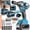 Heavy-Duty Industrial Model, variant on 21V Max Brushless Cordless Impact Wrench Kit, 1/2 Drive Impact Gun with 6.0Ah Large Capacity Battery, Full Sockets & Drill Bits, Heavy-Duty Tool for Auto Repair, Construction & DIY