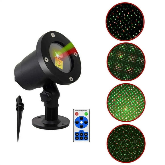 BeesClover Christmas Projector Lights Outdoor Garden Lights Projector LED Background Light with Remote Timer for Christmas Holiday