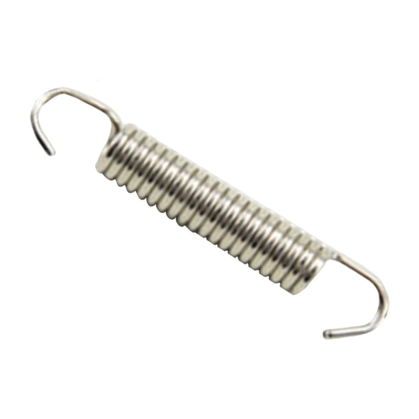 Gancho de resorte para tubo de escape de motocicleta, resistente, de repuesto, duradero para ATV recto plateado de 58 mm