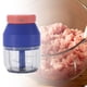 thumbnail image 3 of Mini machacador de ajo eléctrico inalámbrico USB de 280 ml, picadora de verduras, chile y carne. Azul, 3 of 6