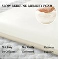 thumbnail image 4 of 1 PCS Square Chair Cushions for Dining Chairs, 40x40cm High Memory Foam Seat Cushions Non-Slip Washable Pad Soft Fluffy Chair Pads with Removable Cover for Home Office School Restaurant, 4 of 15