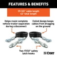 thumbnail image 2 of 44" Safety Cables with 2 Snap Hooks (7,500 lbs., Vinyl-Coated, 2-Pack), 2 of 2