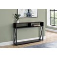 thumbnail image 1 of Monarch Specialties Accent Table, Console, Entryway, Narrow, Sofa, Living Room, Bedroom, Metal, Laminate, Brown, Black, Contemporary, Modern, 1 of 3