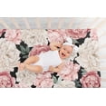 thumbnail image 6 of Sweet Jojo Designs Peony Floral Garden Black and Pink Girl Fitted Crib Sheet, 6 of 6