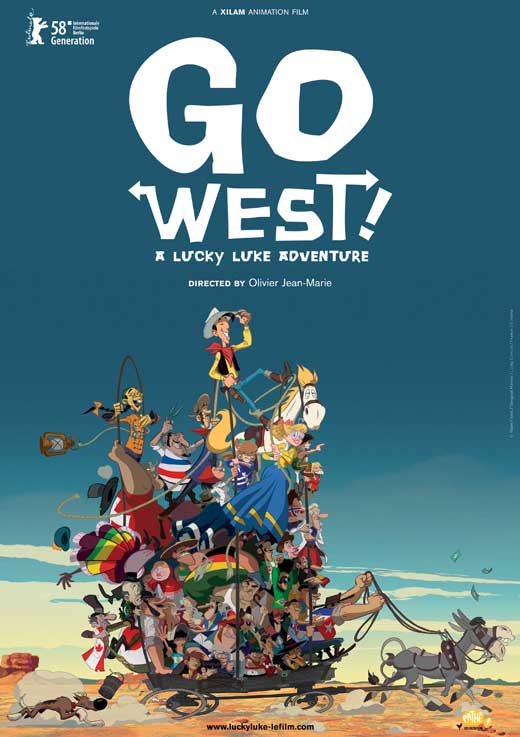 Tous à L Ouest Tous a l'Ouest: Une aventure de Lucky Luke - movie POSTER (Style B) (11