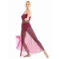 thumbnail image 3 of iiniim Womens Lyrical Asymmetrical Mesh Split Dress Spaghetti Strap Leotard Dress Ballet Dance Costumes, 3 of 7