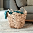Rattan Straw Clothes Toy Sundry Storage Basket, Handmade Woven Basket